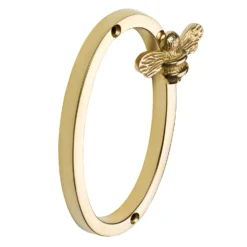 Brass Bee Premium House Number With Bee - Polished Brass - This Old House