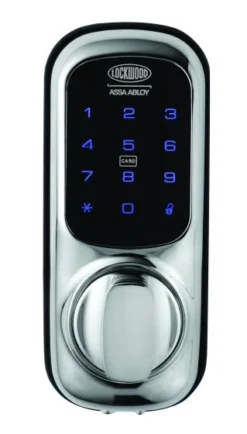 Lockwood 001 Touch Plus Keypad With 001 Latch And Yale Network L-Module Chrome Plate - This Old House