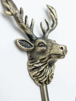 Highland Stag Coat Hook | Brass Bee | This Old House Studio