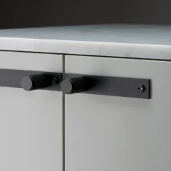 FURNITURE KNOB / PLATE / CROSS / BLACK - This Old House