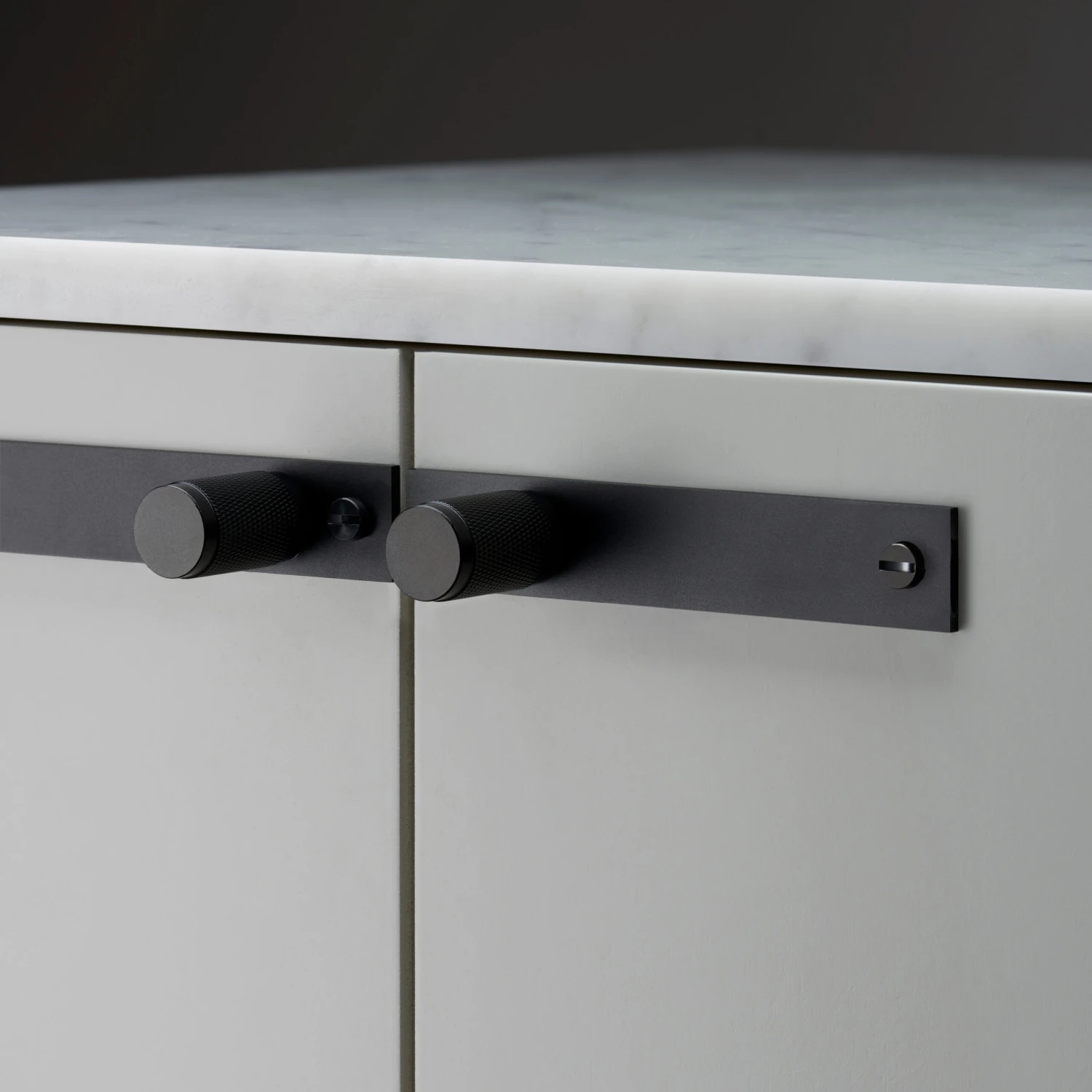 FURNITURE KNOB / PLATE / CROSS / BLACK - This Old House