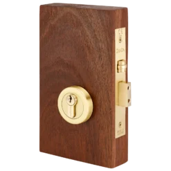 Satin Brass / Brushed Brass Round Roller Lock Kit Round Roller Lock Kit - This Old House