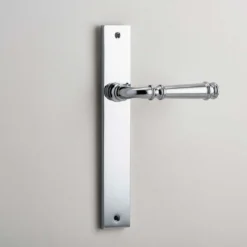 Verona Door Lever On Rectangular Backplate - This Old House