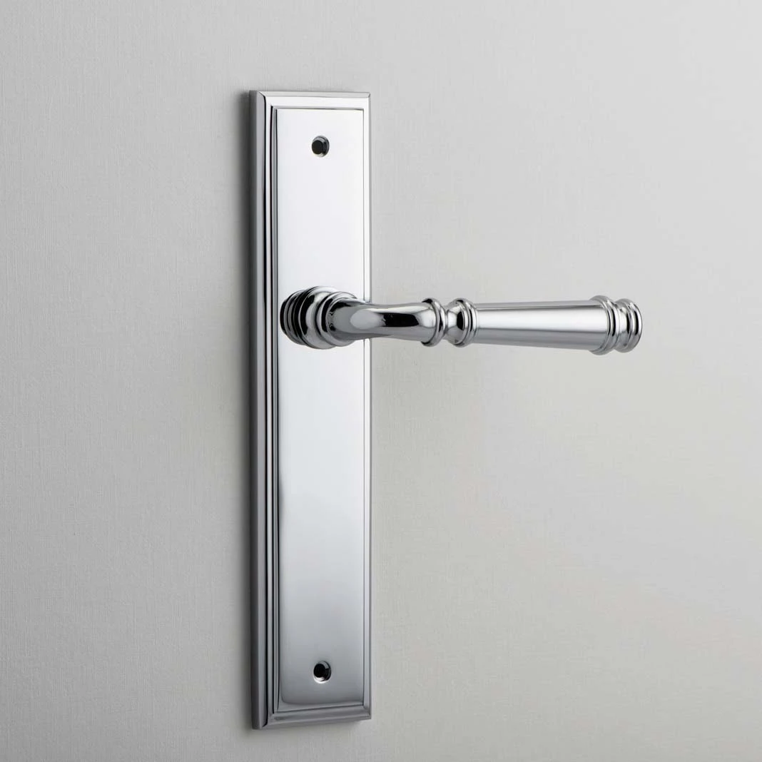 Verona Door Lever On Stepped Backplate - This Old House