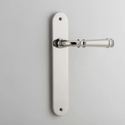Verona Door Lever On Oval Backplate - This Old House