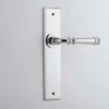Verona Door Lever On Chamfered Backplate - This Old House