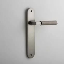 Brunswick Door Lever On Oval Backplate - This Old House