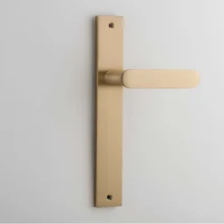 Bronte Door Lever Rectangular Backplate - This Old House