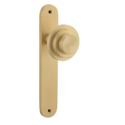 Zzzigurat Door Knob Oval Backplate Sans Arc - This Old House