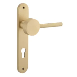 Gepetto Door Lever On Oval Backplate Sans Arc - This Old House