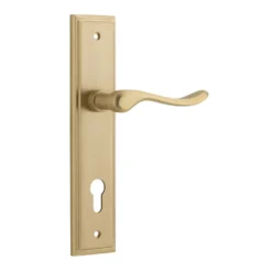 Door Lever Stirling Stepped Backplate - This Old House