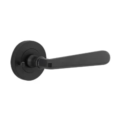 Door Lever Copenhagen Round Rose Inbuilt Privacy - This Old House