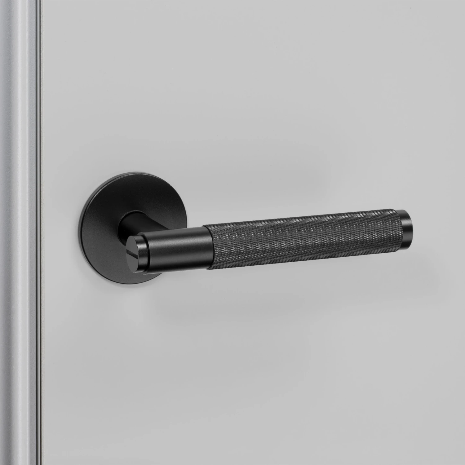 FIXED DOOR HANDLE / SINGLE-SIDED / CROSS / BLACK - This Old House - Image 2