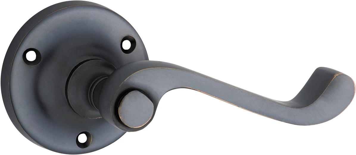 Milton Door Lever On Round Rose - This Old House - Image 2