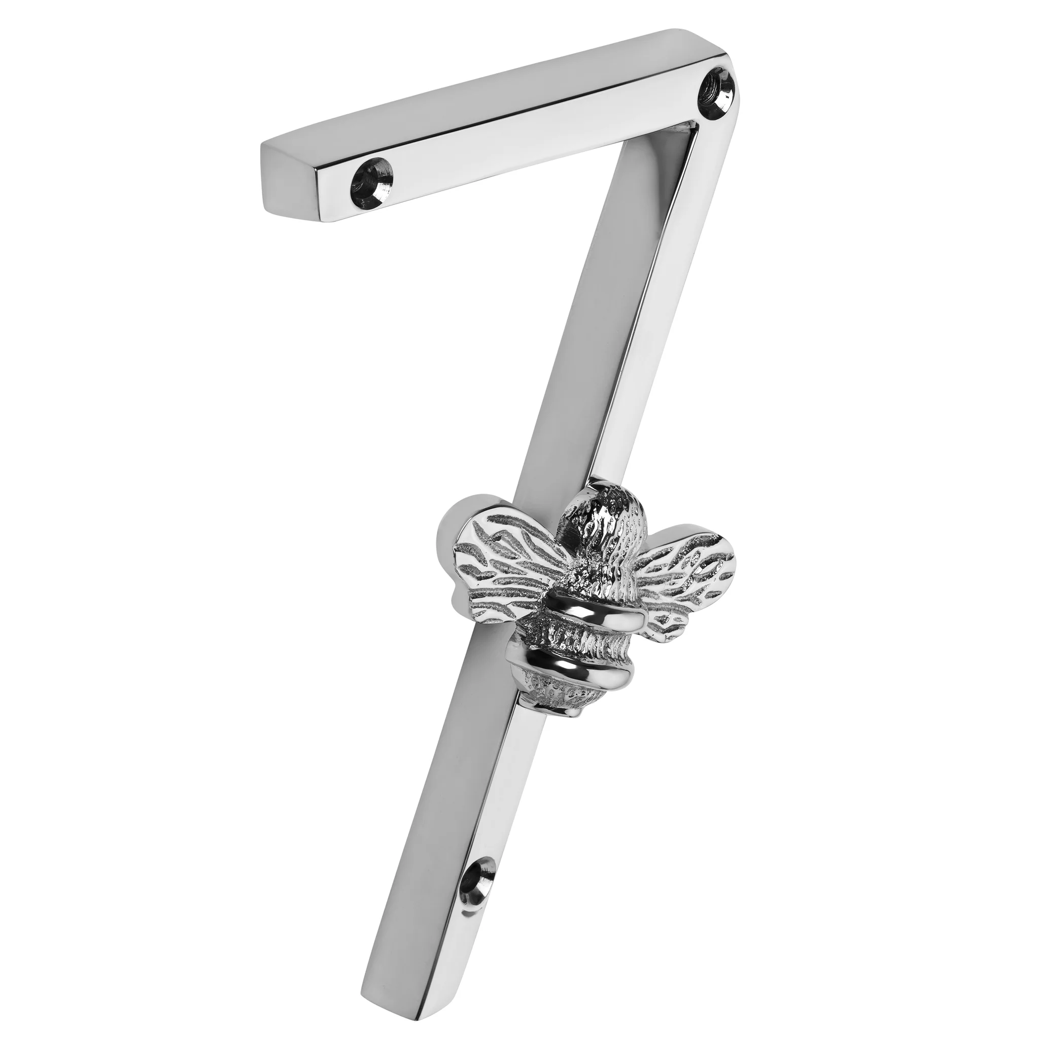 Brass Bee Premium House Number With Bee - Nickel - This Old House - Image 4