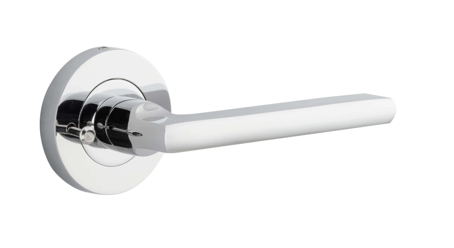 Door Lever Baltimore Round Rose Inbuilt Privacy - This Old House