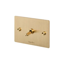 1G Toggle Switch Brass - This Old House