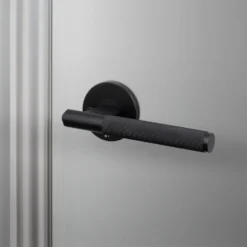 DOOR HANDLE / LINEAR / SPRUNG / PRIVACY / WELDERS BLACK - This Old House