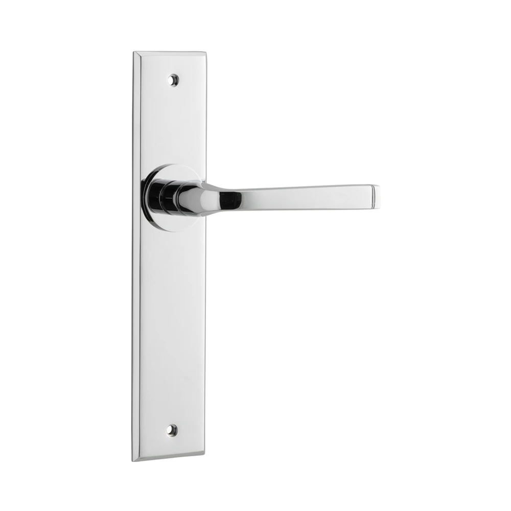 Annecy Door Lever Chamfered Backplate - This Old House