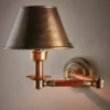 Benton Wall Light With Metal Shade Antique Brass - This Old House