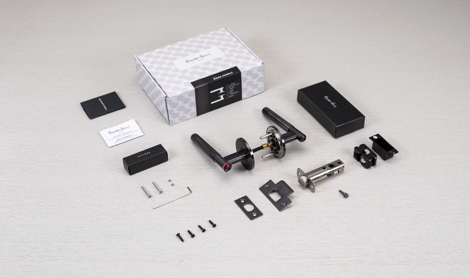 DOOR HANDLE / LINEAR / SPRUNG / PRIVACY / WELDERS BLACK - This Old House - Image 3