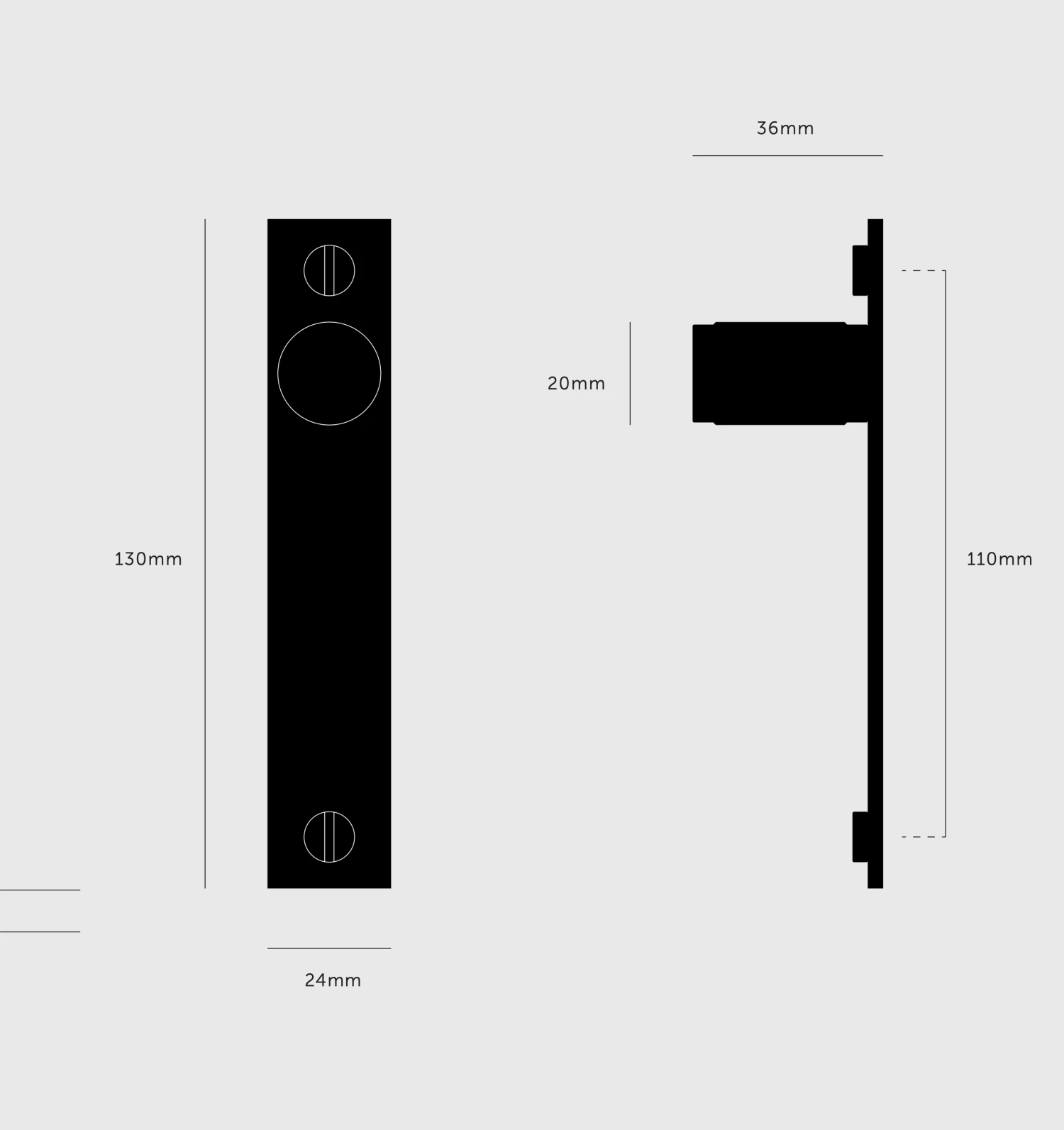 FURNITURE KNOB / PLATE / CROSS / STEEL - This Old House - Image 3
