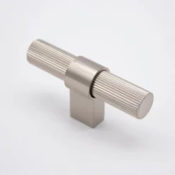 Athena T Bar Fluted Brushed Nickel - This Old House