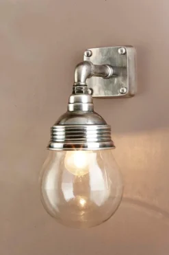 Dover Outdoor Wall Light Antique Silver - This Old House