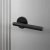 FIXED DOOR HANDLE / SINGLE-SIDED / LINEAR / GUN METAL - This Old House