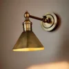 Mayfair Wall Light With Metal Shade Antique Brass - This Old House