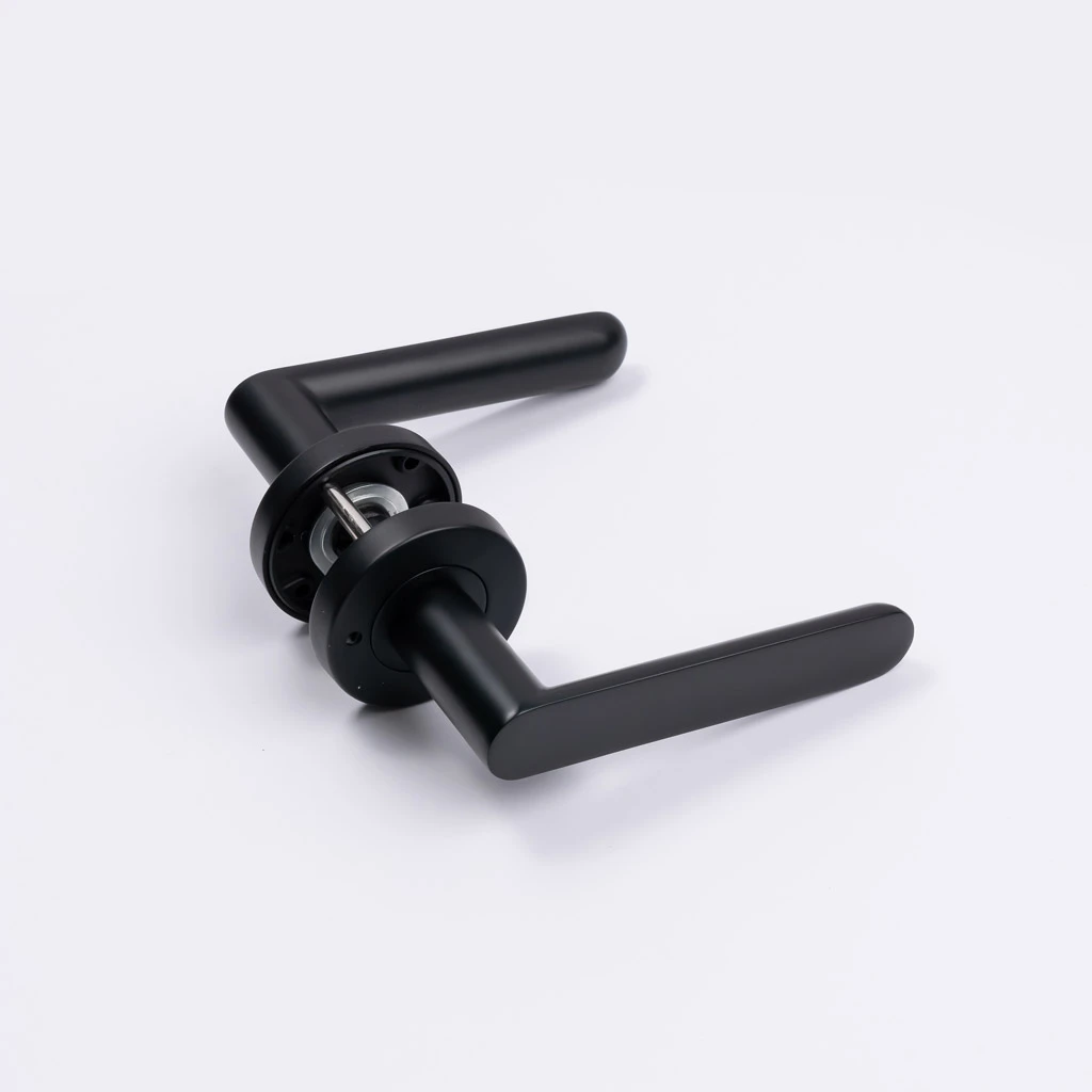 Fairhaven Door Lever Matt Black - This Old House