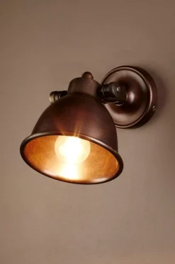 Phoenix Wall Light Dark Brass - This Old House