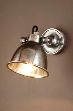 Phoenix Wall Light Antique Silver - This Old House