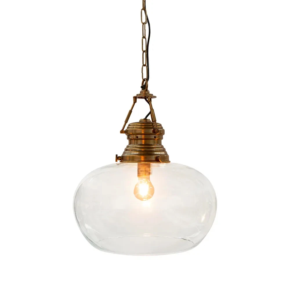 Paddington Ceiling Pendant Large Antique Brass - This Old House