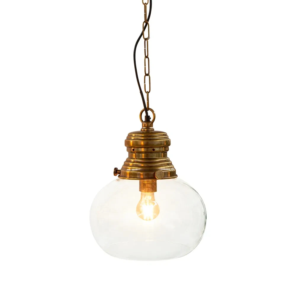 Paddington Ceiling Pendant Small Antique Brass - This Old House