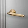 DOOR HANDLE / LINEAR / SPRUNG / PASSAGE / BRASS - This Old House