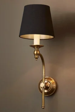 Soho Curved Wall Light Base Antique Brass - This Old House