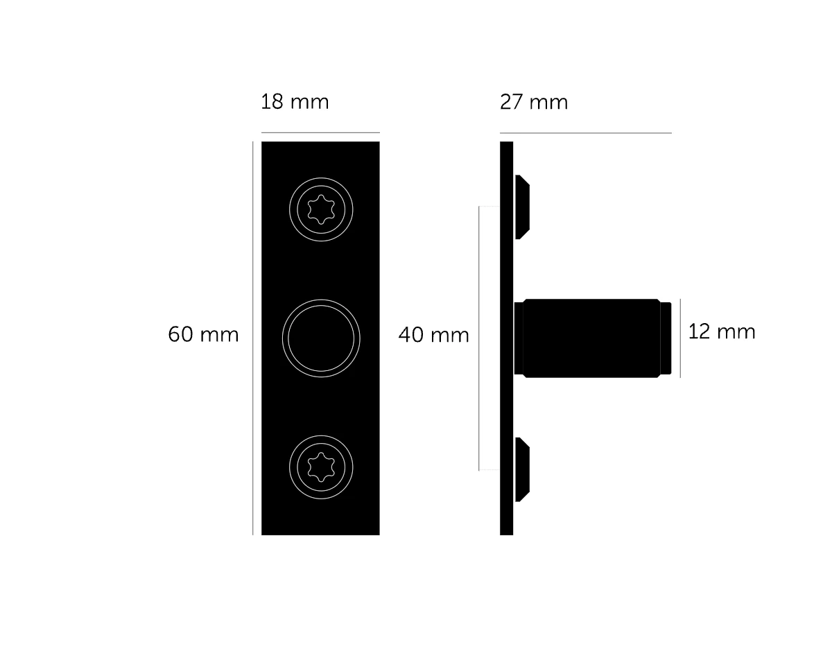 FURNITURE KNOB / PLATE / LINEAR / BRASS - This Old House - Image 2