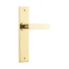 Bronte Door Lever Chamfered Backplate - This Old House