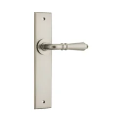 Sarlat Door Lever On Chamfered Backplate - This Old House