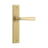 Door Lever Copenhagen Chamfered Backplate - This Old House
