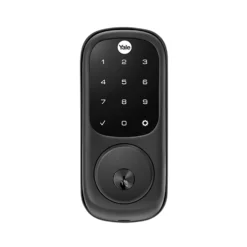 Yale Assure Keyed Electronic Digital Deadbolt Matt Black - This Old House