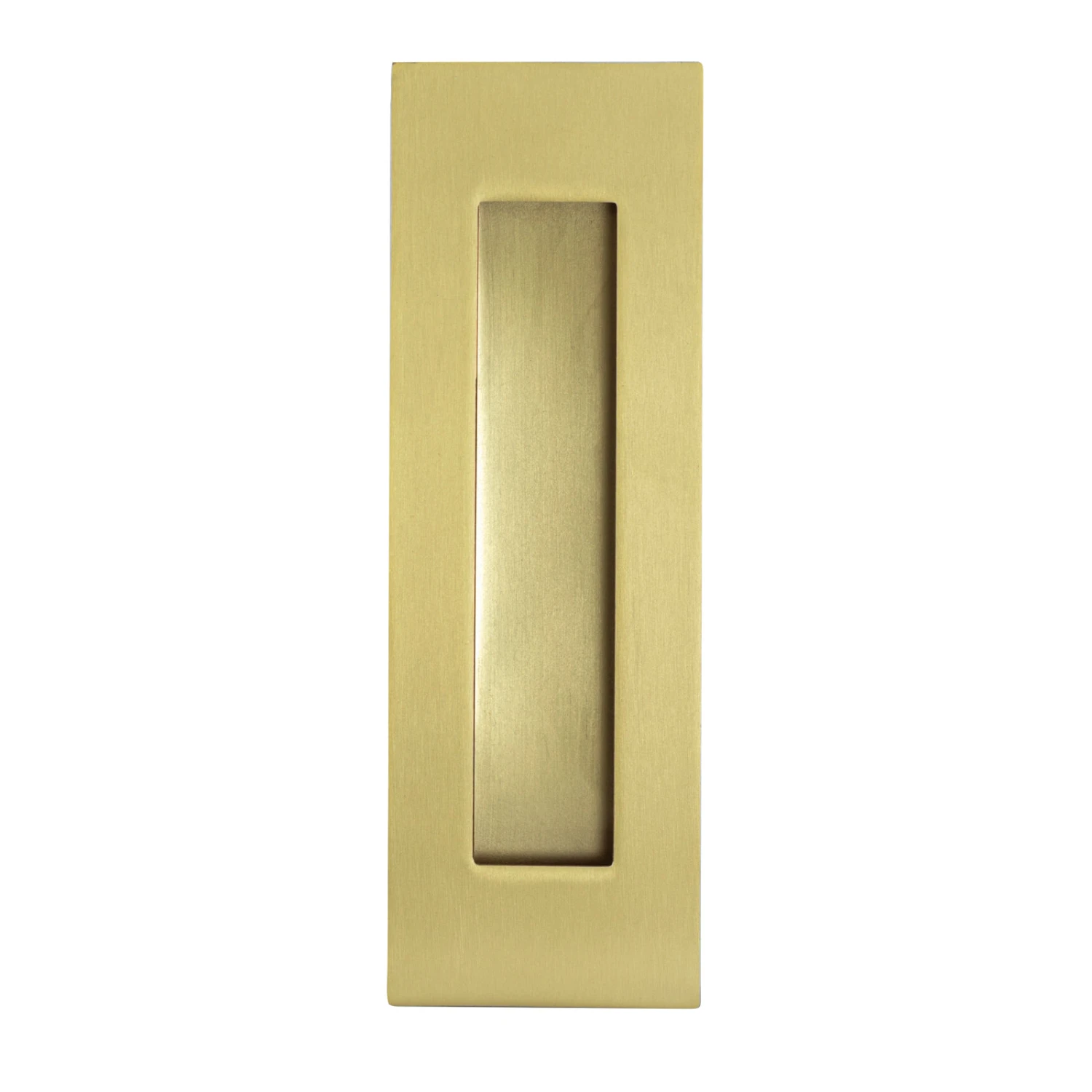 Lockwood Vivid Sliding Door 150mm Flush Pull PVD Satin Brass - This Old House