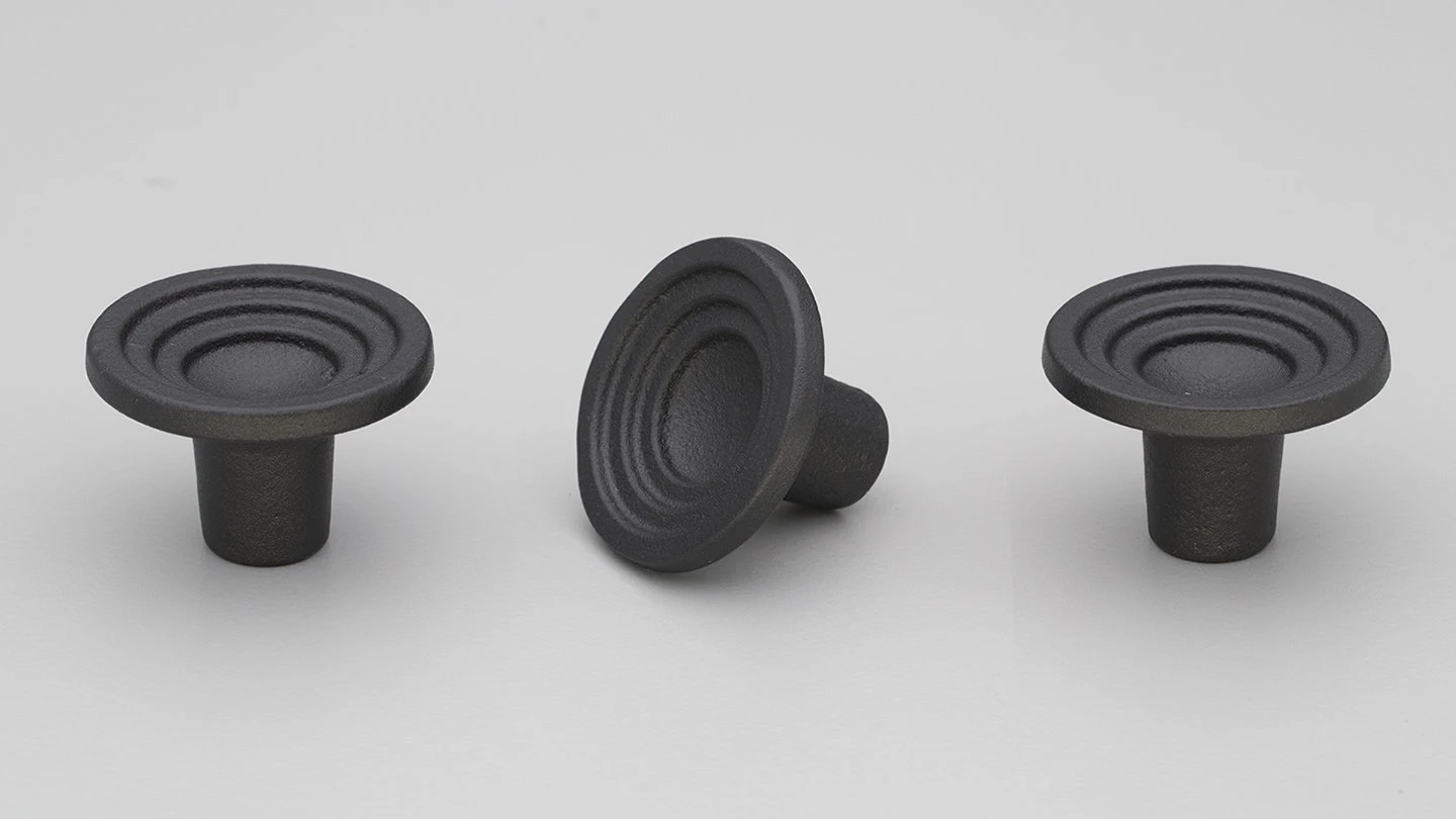 L842 Iron Knob 46mm Dia Black - This Old House