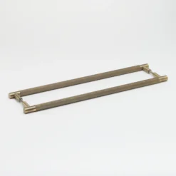 Linear Entry Pull Aged Brass - This Old House