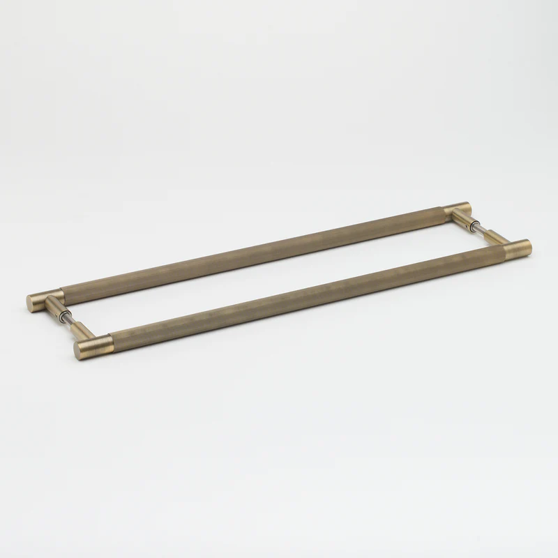 Linear Entry Pull Aged Brass - This Old House