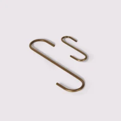 Pack Of 5 Brass S Hooks - This Old House
