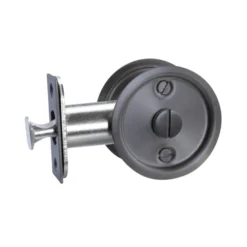 Lockwood Vivid Cavity Slider Privacy Set Satin Gun Metal PVD - This Old House