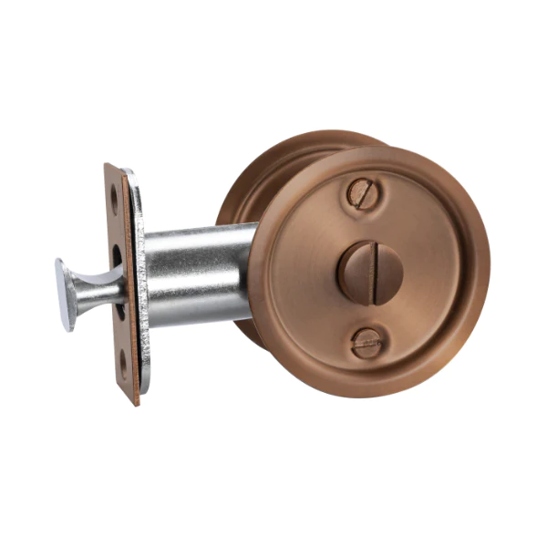 Lockwood Vivid Cavity Slider Privacy Set Satin Bronze PVD - This Old House - Image 3